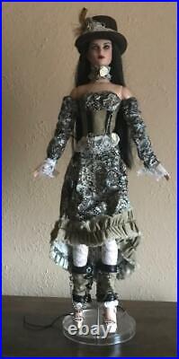 16 Antoinette Steampunk Flirty in Leather OOAK Outfit created by Collet-Art