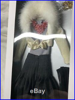16 Tonner Clothing Outfit With A Twist Fur Lines Black & Lilac Dress NRFB #T