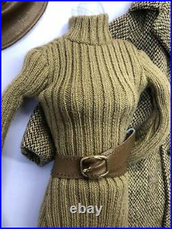 16 Tonner Tyler Wentworth City Tweed Brown Sweater & Coat Outfit Mint NRFB #T