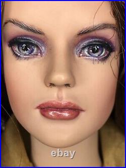 16 Tonner Tyler Wentworth Doll Brunette OOAK Repainted face Gold outfit coat #T