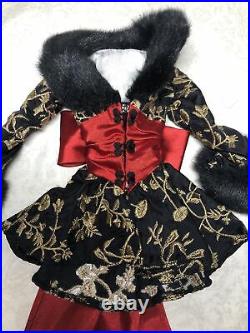 18 Tonner Evangeline Ghastly Outfit Beyond Sunset Fur Jacket Coat & Heels M30