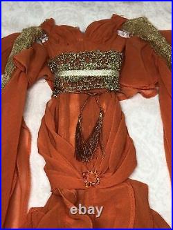 18 Tonner Evangeline Ghastly Outfit Morning Glory Orange Gown & Necklace M24