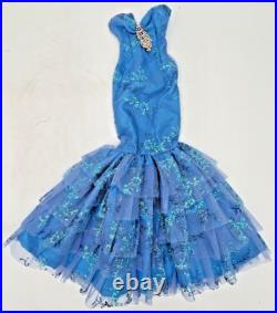 2 MS DEE DOLL DRESSES BLUE With RHINESTONES, LACE, GLITTER FIT LARGER TONNER DOLLS 2 MS DEE DOLL DRESSES BLUE With RHINESTONES, LACE, GLITTER FIT LARGER TONNER DOLLS