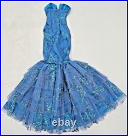 2 MS DEE DOLL DRESSES BLUE With RHINESTONES, LACE, GLITTER FIT LARGER TONNER DOLLS 2 MS DEE DOLL DRESSES BLUE With RHINESTONES, LACE, GLITTER FIT LARGER TONNER DOLLS