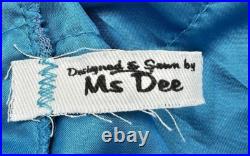 2 MS DEE DOLL DRESSES BLUE With RHINESTONES, LACE, GLITTER FIT LARGER TONNER DOLLS 2 MS DEE DOLL DRESSES BLUE With RHINESTONES, LACE, GLITTER FIT LARGER TONNER DOLLS