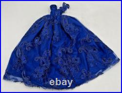 2 MS DEE DOLL DRESSES BLUE With RHINESTONES, LACE, GLITTER FIT LARGER TONNER DOLLS 2 MS DEE DOLL DRESSES BLUE With RHINESTONES, LACE, GLITTER FIT LARGER TONNER DOLLS