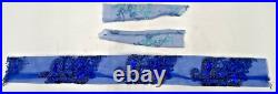 2 MS DEE DOLL DRESSES BLUE With RHINESTONES, LACE, GLITTER FIT LARGER TONNER DOLLS 2 MS DEE DOLL DRESSES BLUE With RHINESTONES, LACE, GLITTER FIT LARGER TONNER DOLLS