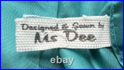 3 Ms Dee Doll Dresses Teal & Green Sequin, Silver Glitter Fit Larger Tonner Doll