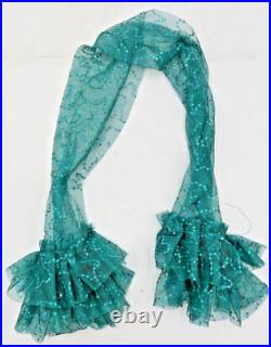 3 Ms Dee Doll Dresses Teal & Green Sequin, Silver Glitter Fit Larger Tonner Doll