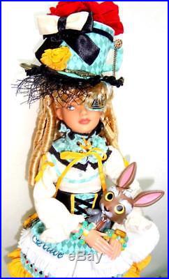 Alice in Wonderland Tonner 12 Doll +DollHeart Outfit Tea Cup Hat March Hare Box