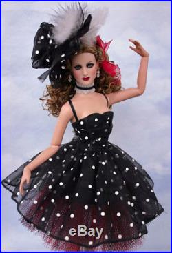 Beautiful Goth Ballerina NYCB Dressed Repaint Tonner Doll in OOAK Outfit