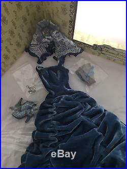 Behind Blue Eyes OUTFIT Tonner Ellowyne Wilde doll fashion blue gown, shawl