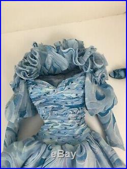 Blue skies Glinda Wizard of Ozblue cloud motif gown outfit only No Doll Tonner