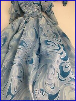 Blue skies Glinda Wizard of Ozblue cloud motif gown outfit only No Doll Tonner