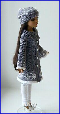 Clothes for doll 1/4. Knit outfit for Tonner Doll Ellowyne Wilde 16 in