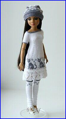 Clothes for doll 1/4. Knit outfit for Tonner Doll Ellowyne Wilde 16 in
