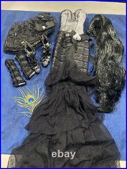 Evangeline Ghastly Midnight Lace and Roses Outfit with Wig