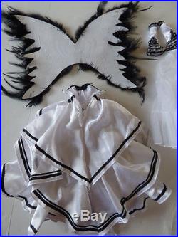 Evangeline Ghastly OOAK Angel Wing Outfit Black & White