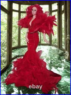 FANCY REDDAREMPTION Gown For Inamorata Iplehouse Fashion, Amicus, KD, Tonner Dolls