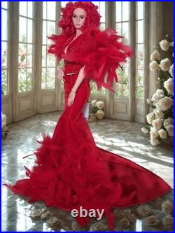 FANCY REDDAREMPTION Gown For Inamorata Iplehouse Fashion, Amicus, KD, Tonner Dolls