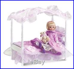 LE TONNER TINY BETSY McCall Lilac Canopy BED SET Bed, Doll, Outfit Teddy bear +