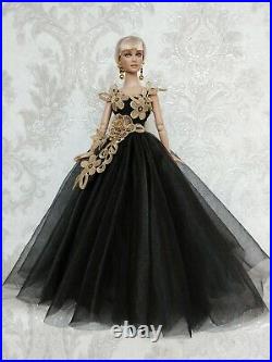 NEW DRESS and earring Outfit for dolls16Tonner doll Tyler body. Sybarite doll