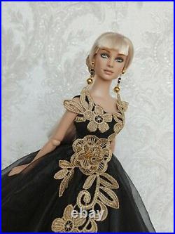 NEW DRESS and earring Outfit for dolls16Tonner doll Tyler body. Sybarite doll