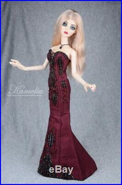 OOAK Evangeline Ghastly Dress Gown Outfit Jewelry (no doll)