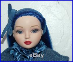 Ooak Ellowyne A Case Of The Blues With Glass Eyes In Complete Outfit