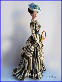 Outfit/Dress Green Stripe OOAK Handmade for Tonner doll 16 Tyler