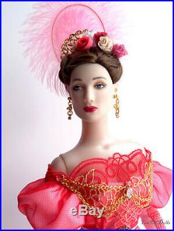 Outfit/Dress OOAK Handmade Scarlet Rose for Tonner doll 16 Tyler