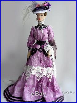 Outfit/Dress OOAK Handmade Violets for Tonner doll 16 Tyler