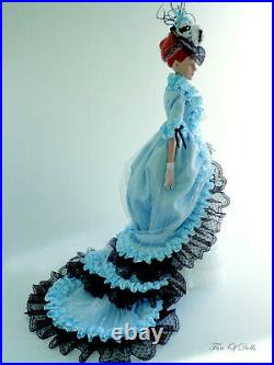 Outfit/Dress for Tonner doll 16 Antoinette. Icy lake