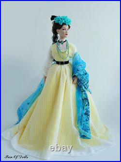 Outfit/Dress for Tonner doll 16 Tyler. Turquoise and anemones