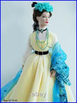 Outfit/Dress for Tonner doll 16 Tyler. Turquoise and anemones