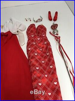 QUEEN OF HEARTS OUTFIT ONLYfits 16 Tonner Tyler Fashion Dolls Red&White Heart
