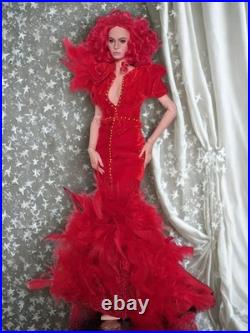 RED CAPRICE Gown For Inamorata Iplehouse Fashion, Amicus, KD, Tonner Dolls