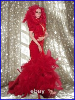RED CAPRICE Gown For Inamorata Iplehouse Fashion, Amicus, KD, Tonner Dolls