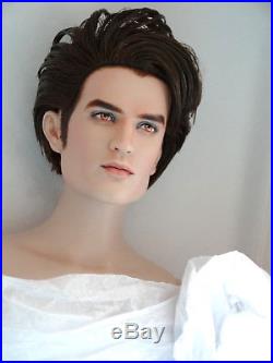 Re-sale of a pre-owned nude OOAK REPAINT of a 17 male TONNER doll NO OUTFIT