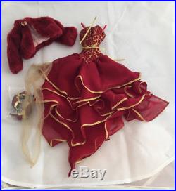 Red Sunset PARTIAL OUTFIT Tonner Evangeline Ghastly fashion dress, shoes