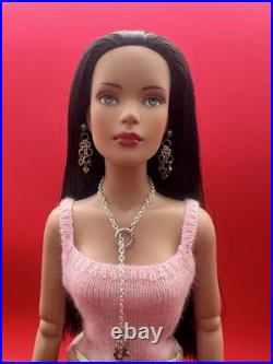 Robert Tonner 16 Pre-owned Doll in blue jeans and fuzzy pink tank