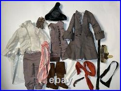 TONNER 17 Doll CAPTAIN JACK SPARROW Outfit only Pirates of the Caribbean