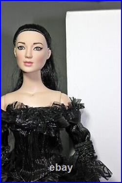 TONNER DOLL BALLET ASIATIQQUE MOOD BALLET BLACK DRESS outfit, 16''' feet