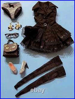 TONNER ELLOWYNE PUNK ROCK DRESS WithSHOES, STOCKINGS, EARRING, PURSE GLASSES (Q38)