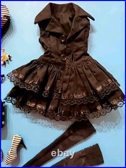 TONNER ELLOWYNE PUNK ROCK DRESS WithSHOES, STOCKINGS, EARRING, PURSE GLASSES (Q38)