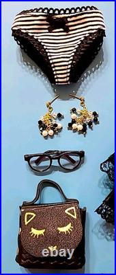 TONNER ELLOWYNE PUNK ROCK DRESS WithSHOES, STOCKINGS, EARRING, PURSE GLASSES (Q38)
