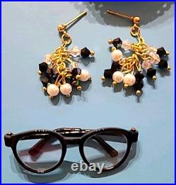 TONNER ELLOWYNE PUNK ROCK DRESS WithSHOES, STOCKINGS, EARRING, PURSE GLASSES (Q38)