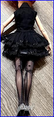 TONNER ELLOWYNE PUNK ROCK DRESS WithSHOES, STOCKINGS, EARRING, PURSE GLASSES (Q38)