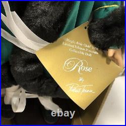 TONNER MAGIC ATTIC CLUB ROSE IN Emerald furry coat VHTF LE 10000 Extra rare