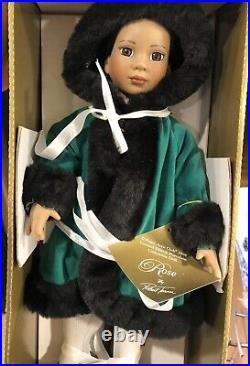 TONNER MAGIC ATTIC CLUB ROSE IN Emerald furry coat VHTF LE 10000 Extra rare